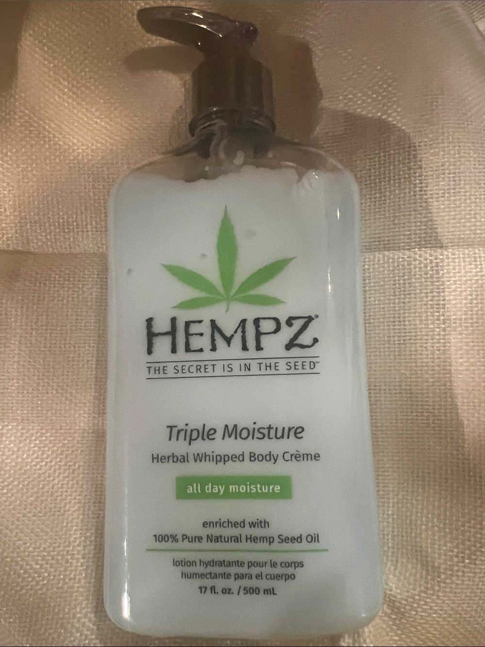 Hempz Triple Moisture Herbal Whipped Body Crème - White & Green